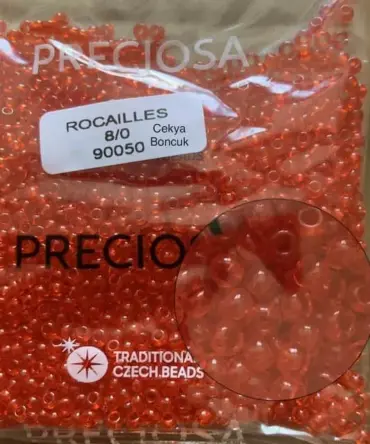 Preciosa Round Seed Beads 90050 8/0  3.5 Oz