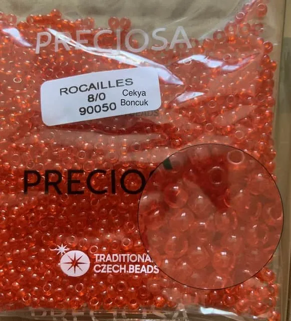 Preciosa Round Seed Beads 90050 8/0  3.5 Oz