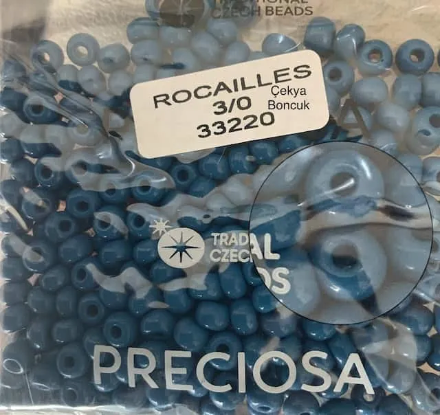 Preciosa Round Seed Beads 33220 3/0  3.5 Oz