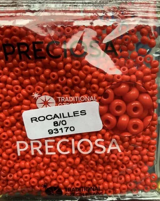 Preciosa Round Seed Beads 93170 8/0 3.5 Oz