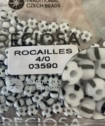 Preciosa Round Seed Beads 03590 4/0 3.5 Oz