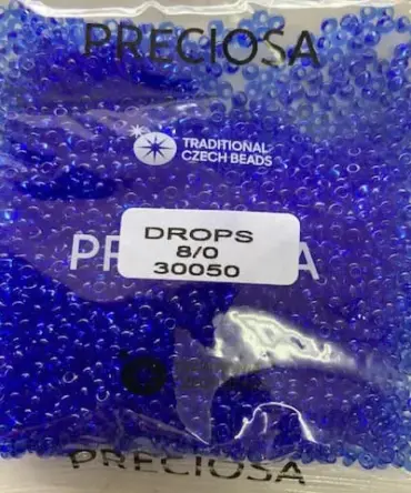 Preciosa Drops Beads 30050 8/0 3.5 Oz