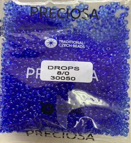 Preciosa Drops Beads 30050 8/0 3.5 Oz