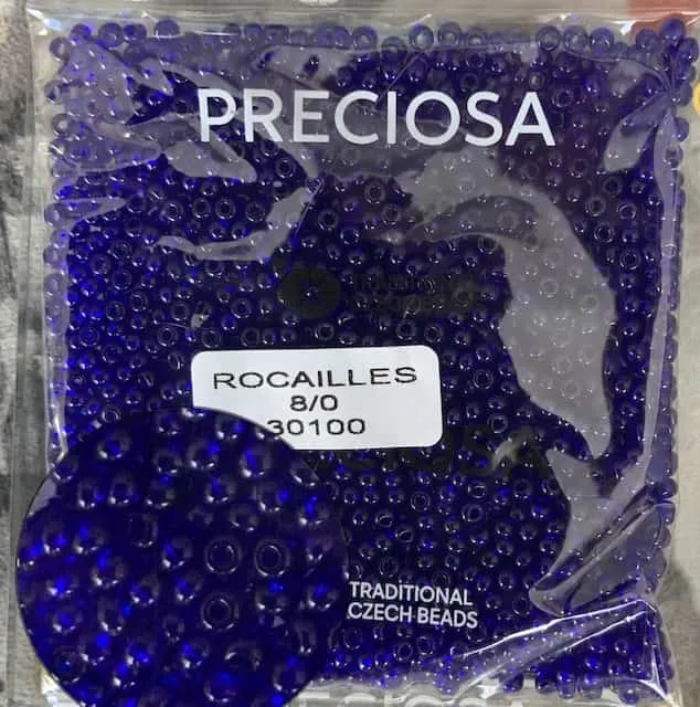 Preciosa Round Seed Beads 30100 8/0 3.5 Oz