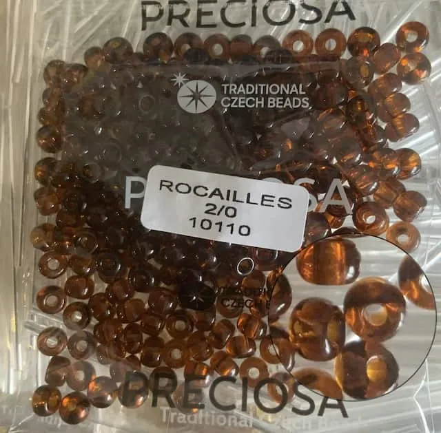 Preciosa Round Seed Beads 10110 2/0 3.5 Oz