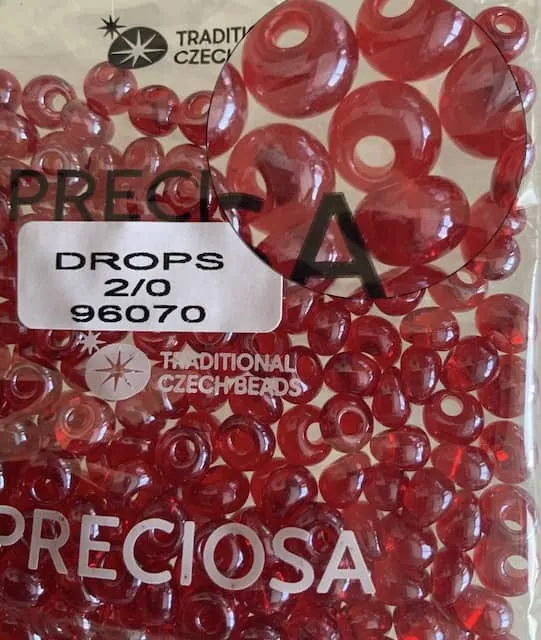 Preciosa Drops Beads 96070 2/0 3.5 Oz