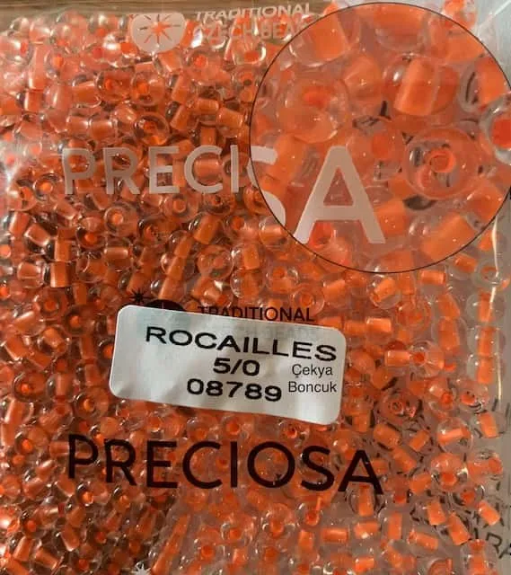 Preciosa Round Seed Beads 08789 5/0 3.5 Oz
