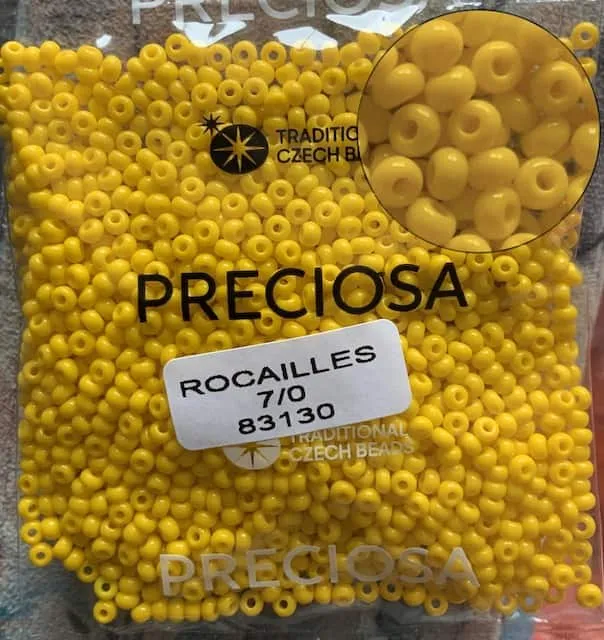 Preciosa Round Seed Beads 83130 7/0 3.5 Oz