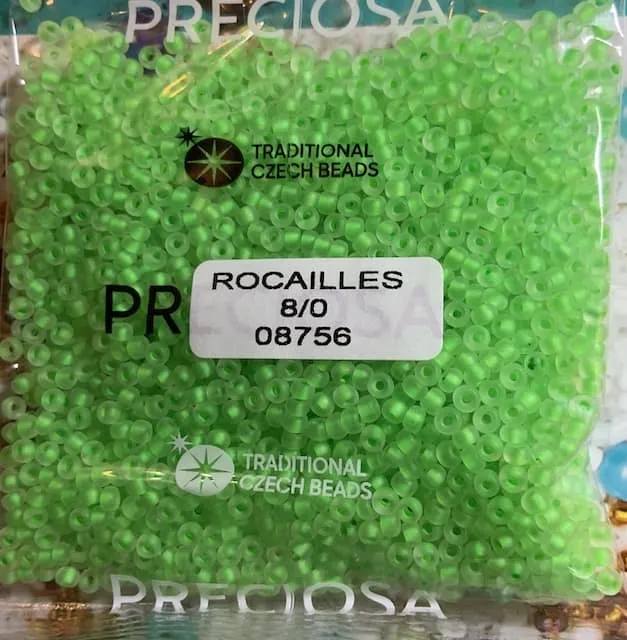 Preciosa Round Seed Beads 08756 8/0 3.5 Oz Matte