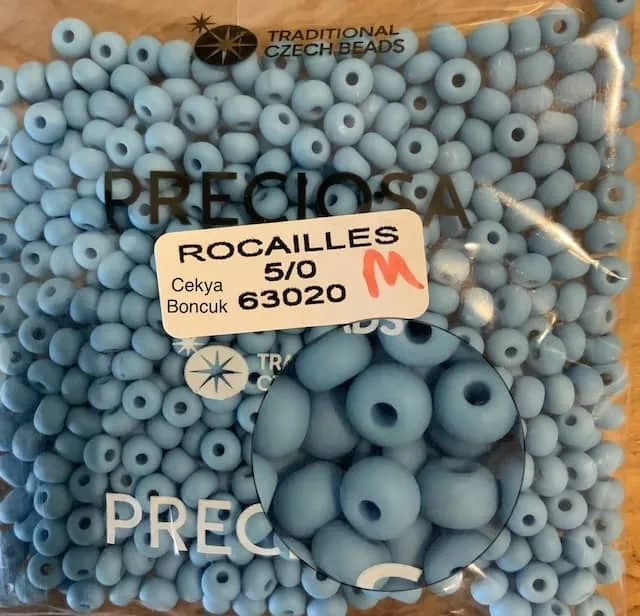 Preciosa Round Seed Beads 63020 5/0 3.5 Oz Matte