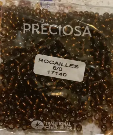 Preciosa Round Seed Beads 17140 6/0 3.5 Oz