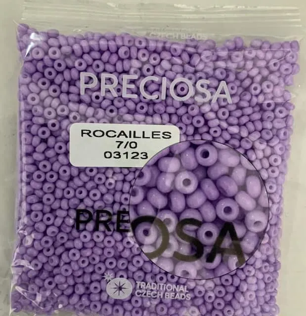 Preciosa Round Seed Beads 03123 7/0 3.5 Oz