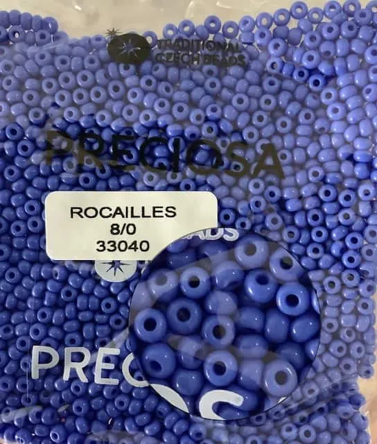 Preciosa Round Seed Beads 33040 8/0 3.5 Oz