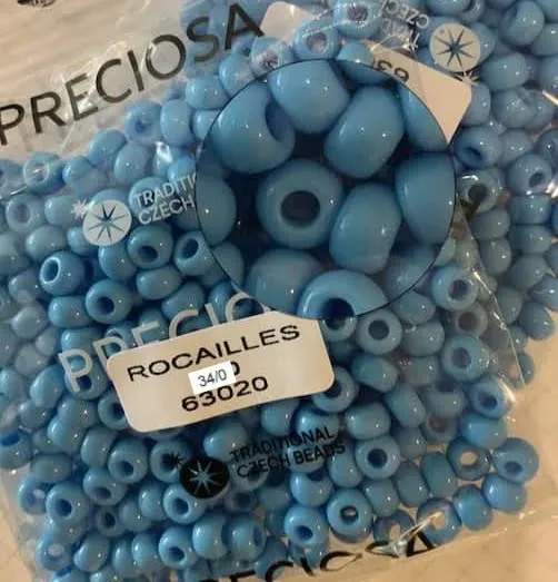 Preciosa Round Seed Beads 63020 34/0 3.5 Oz