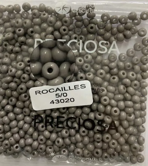 Preciosa Round Seed Beads 43020 5/0 3.5 Oz