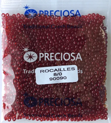 Preciosa Round Seed Beads 90090 8/0 3.5 Oz