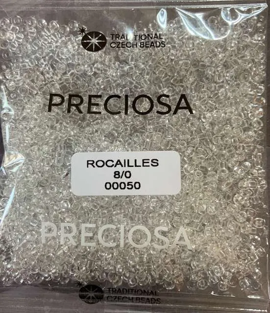 Preciosa Round Seed Beads 00050 8/0 3.5 Oz