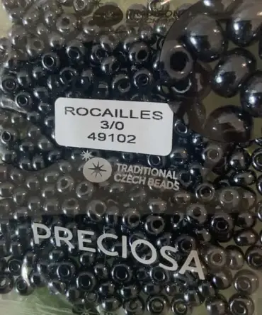Preciosa Round Seed Beads 49102 3/0 3.5 Oz