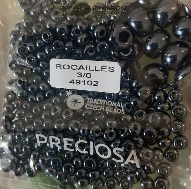 Preciosa Round Seed Beads 49102 3/0 3.5 Oz