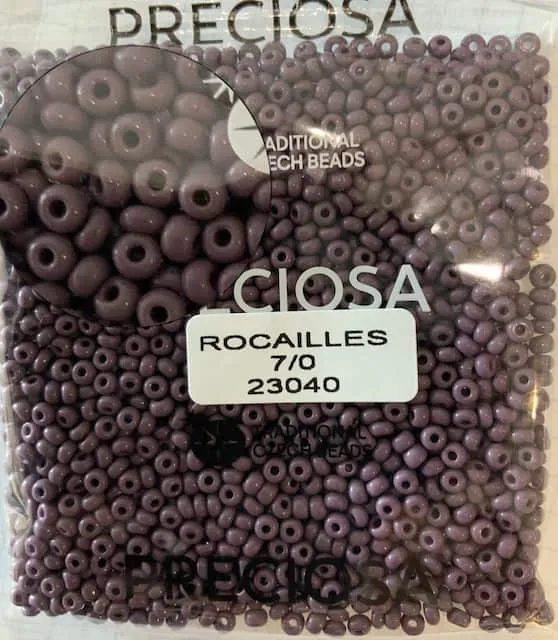Preciosa Round Seed Beads 23040 7/0 3.5 Oz