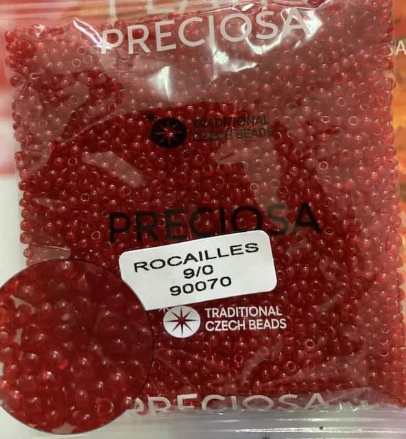Preciosa Round Seed Beads 90070 9/0 3.5 Oz