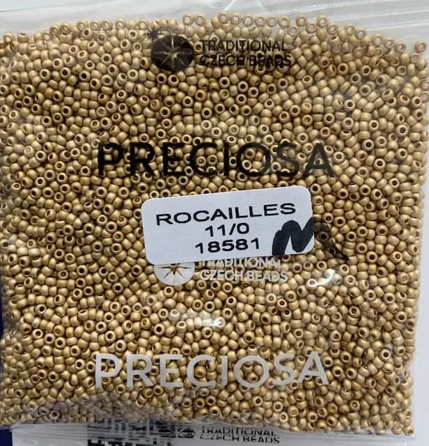 Preciosa Round Seed Beads 18581 11/0 3.5 Oz Matte