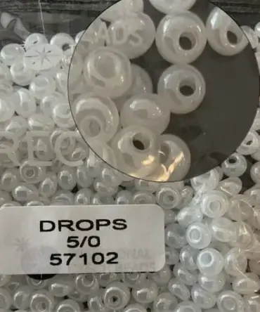 Preciosa Drops Beads 57102 5/0 3.5 Oz