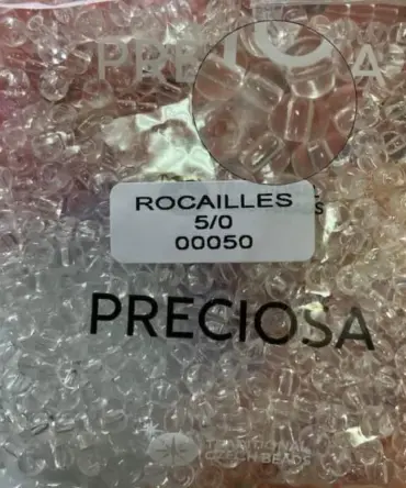 Preciosa Round Seed Beads 00050 5/0 3.5 Oz