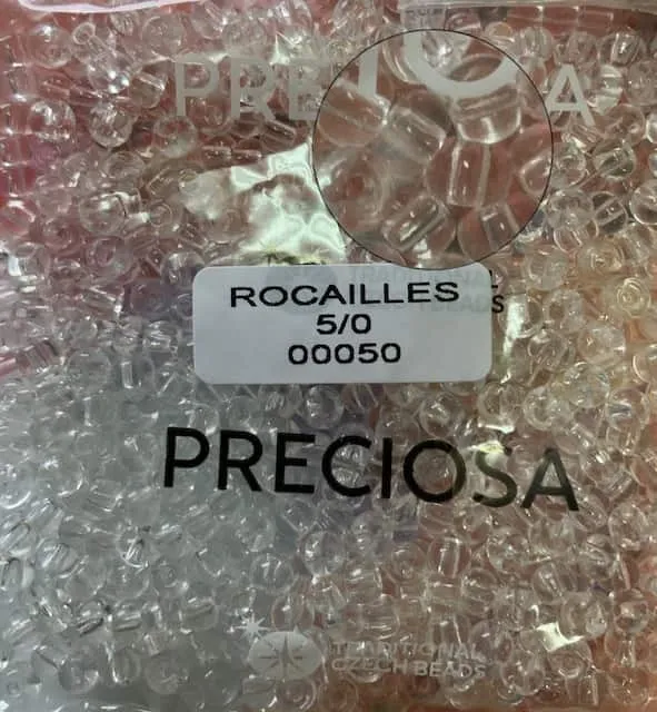 Preciosa Round Seed Beads 00050 5/0 3.5 Oz