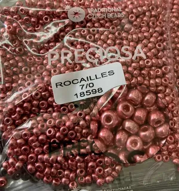 Preciosa Round Seed Beads 18598 7/0  3.5 Oz