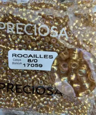 Preciosa Round Seed Beads 17059 8/0 3.5 Oz