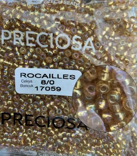 Preciosa Round Seed Beads 17059 8/0 3.5 Oz