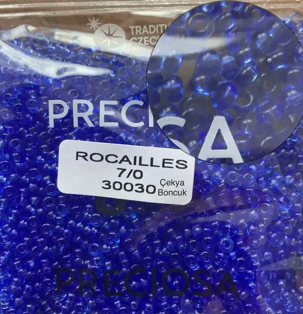 Preciosa Round Seed Beads 30030 7/0 3.5 Oz
