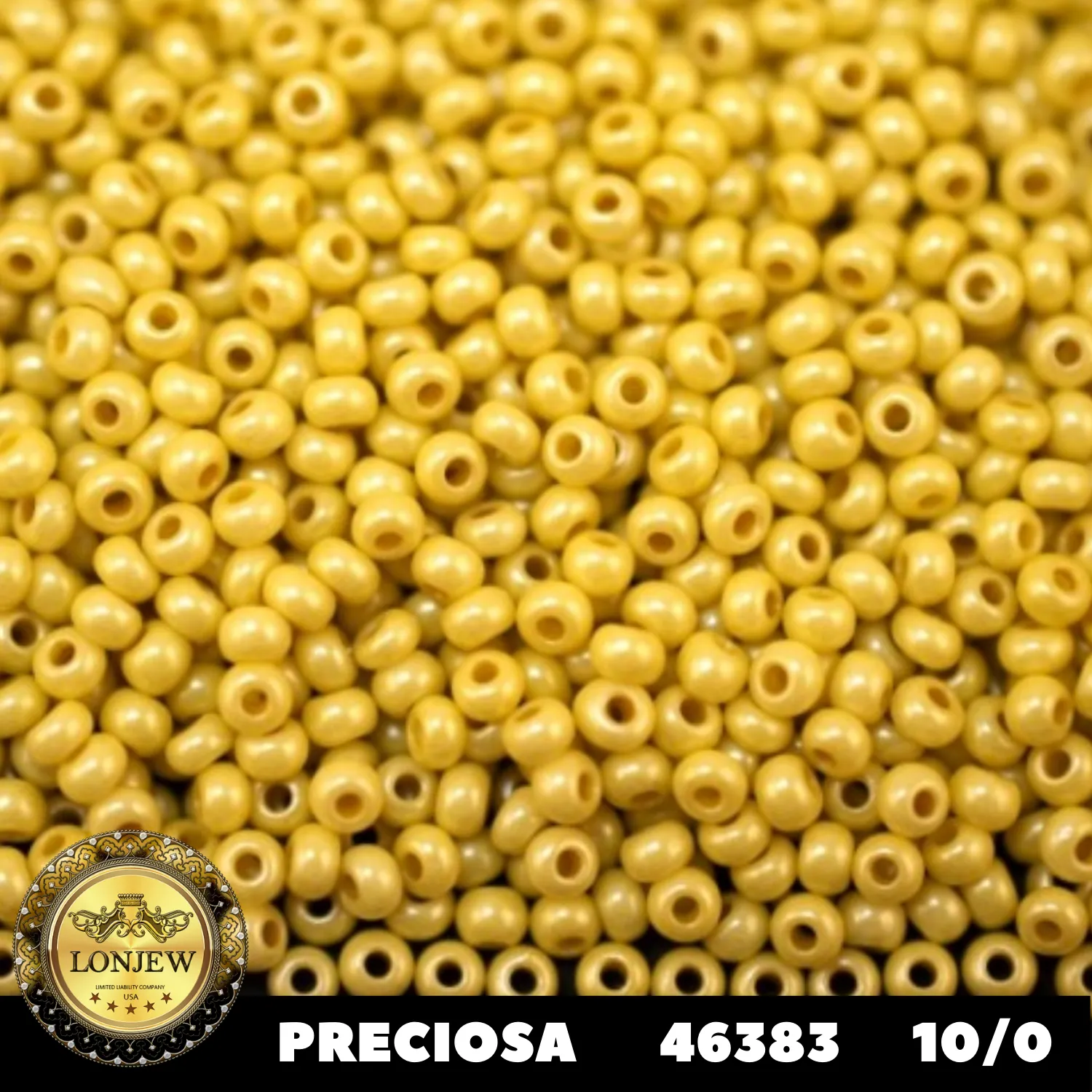 Preciosa Round Seed Beads 46383 10/0 3.5 oz