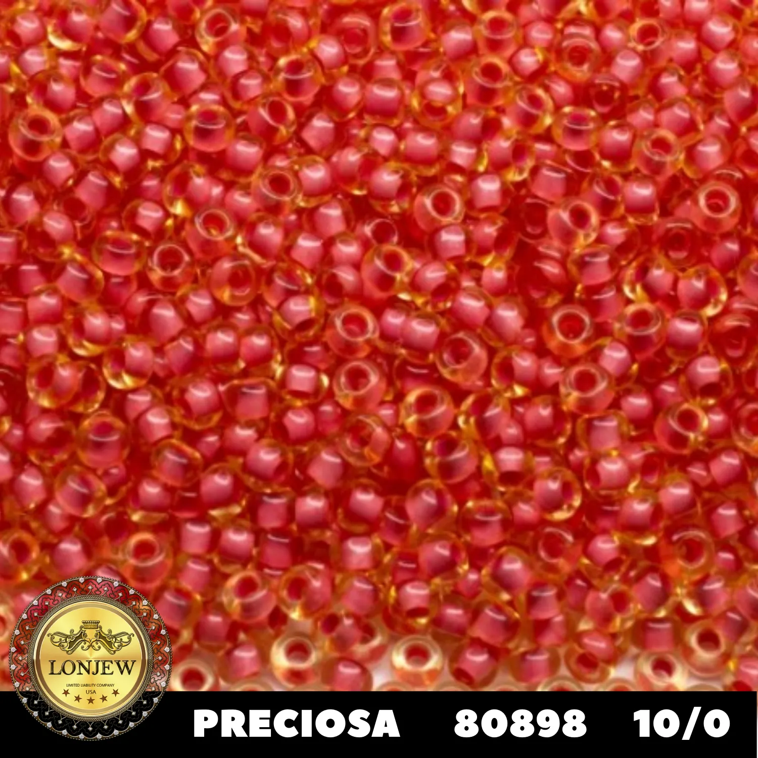 Preciosa Round Seed Beads 80898 10/0 3.5 oz