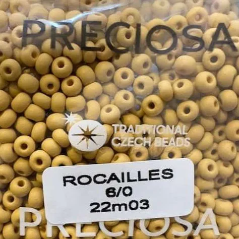 Preciosa Round Seed Beads 22M03 6/0 3.5 oz Matte